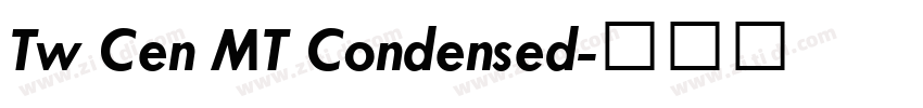 Tw Cen MT Condensed字体转换
